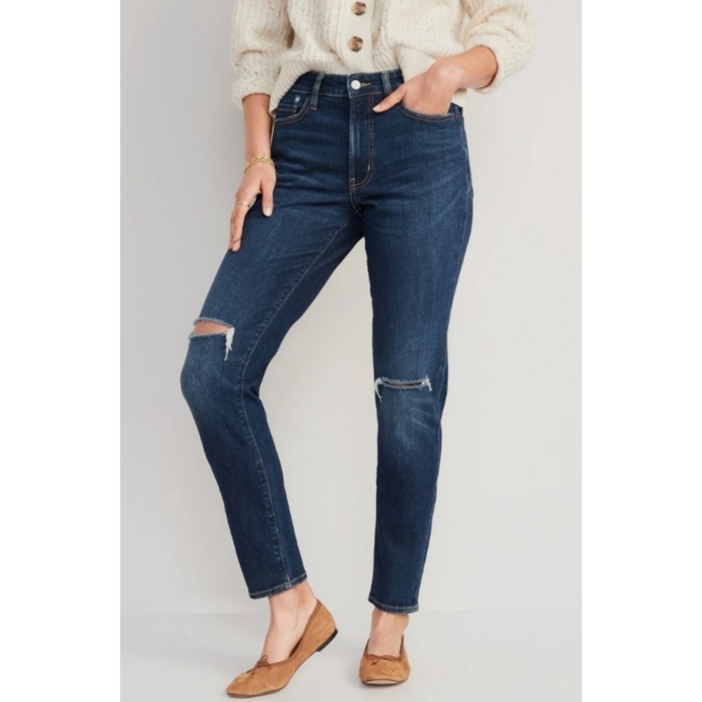 Old Navy O.G. Straight High Rise Petite Jeans